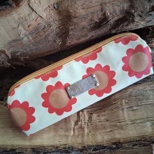 Floral Zippered Pencil Case